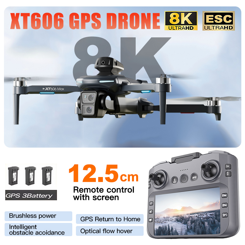 Drone Multispectral - XT606 MAX 3 Akku-Drohne 4K 8K