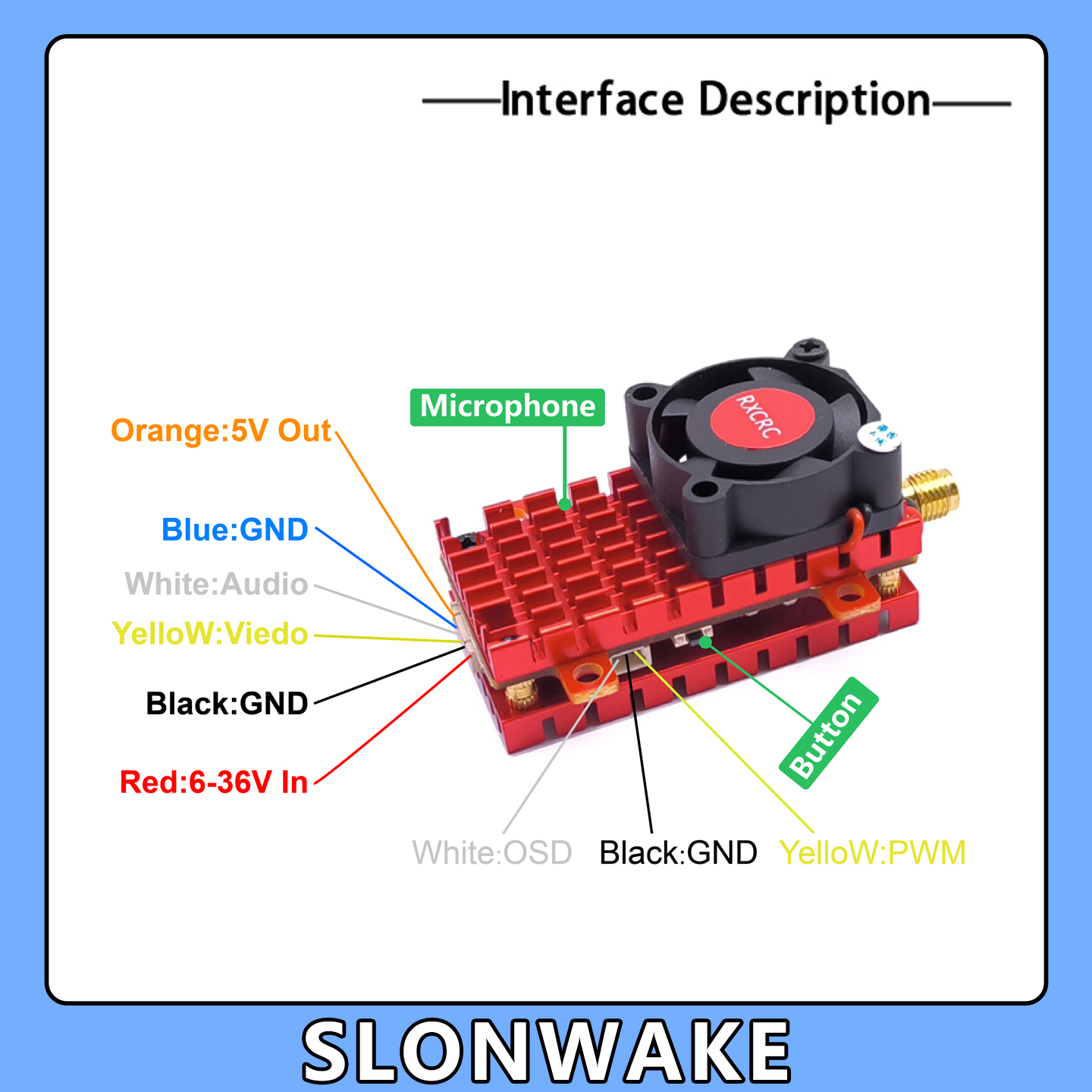 SLONWAKE 5,8G 2W VTX FPV 1800T – Drone Cinematic Bewertung und Preis